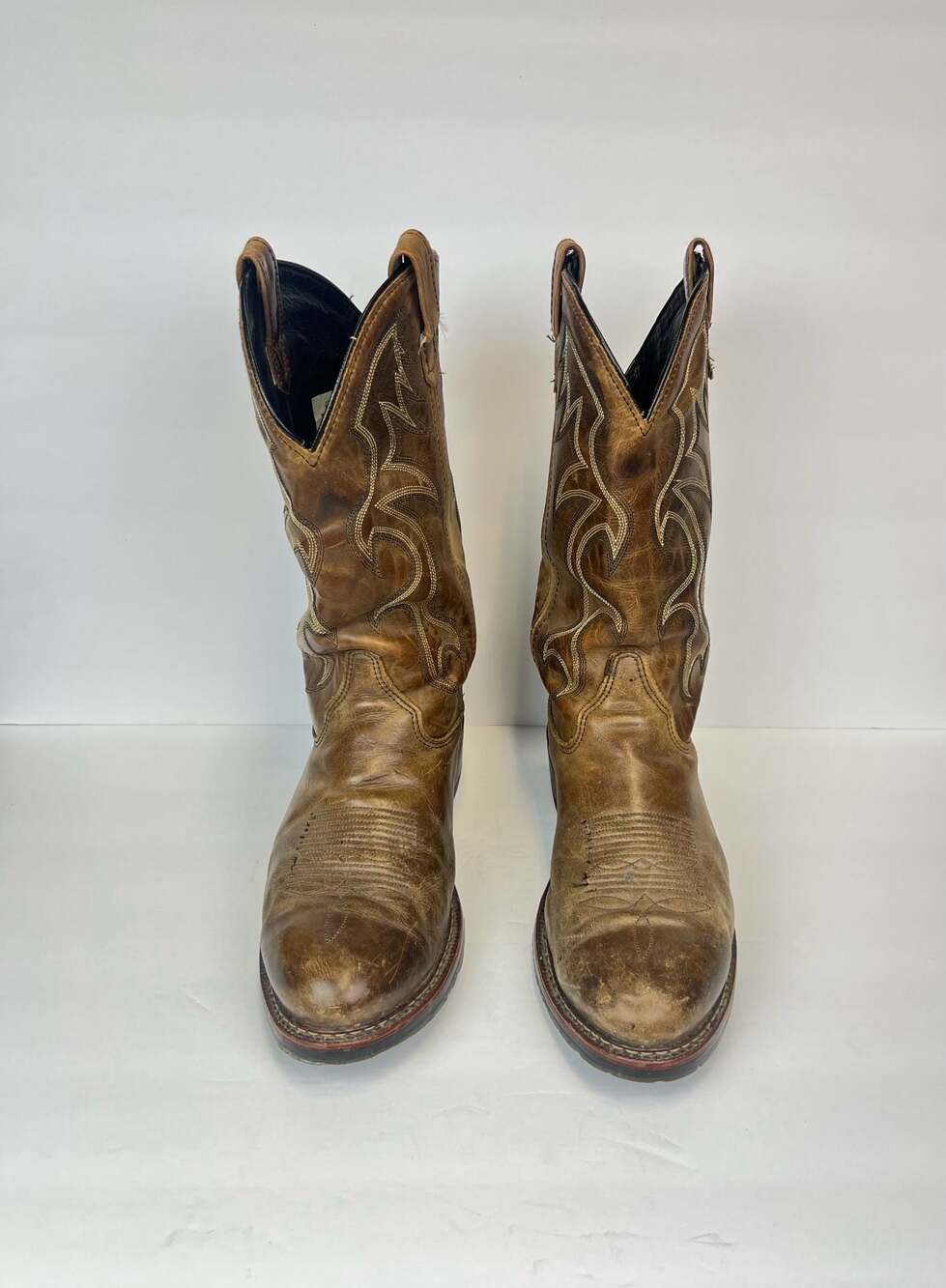 Double-H Boot Company DH1554 Blk ICE Work Western Square Toe Boots Men’s Sz 10D
